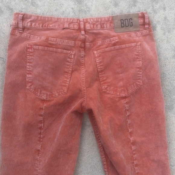 BDG Urban Outfitters Extreme Flare Orange Rust Cord Pants Women's Size 28 - Picture 9 of 10